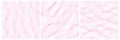 Background with abstract pink colored vector wave lines pattern Royalty Free Stock Photo