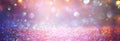 Background of abstract red, gold and purple glitter lights. defocused Royalty Free Stock Photo