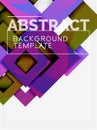 Background abstract squares, geometric minimal template Royalty Free Stock Photo