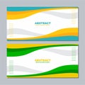 Abstract White background texture illustration orange green blue for banner, social media template, poster and flyer template Royalty Free Stock Photo