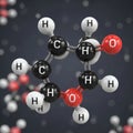 Background with additional molecules the image illustrates phenol Royalty Free Stock Photo
