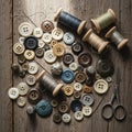 Background adds a rustic texture complementing the vintage feel Royalty Free Stock Photo