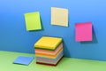 Background of adhesive notes Royalty Free Stock Photo
