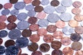 Background of  american coins for economy purposes Royalty Free Stock Photo