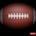 Background of American Football ball. Vector. Royalty Free Stock Photo