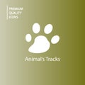 background animal tracks icons Royalty Free Stock Photo