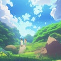 Background of the anime forest