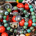 Background from antique jewelry Royalty Free Stock Photo