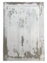 Background of antique wooden window with peeled off paining of white color. Decorative concept