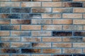 Background, area of multicolored bricks, used old bricks Royalty Free Stock Photo