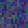 Background of art colored dark blue squares mosaic Royalty Free Stock Photo