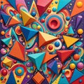 Background artist paint design geometric polygon pattern color