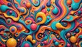 Background artist paint psychedelic design abstract run drop