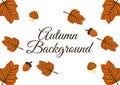 Background with autumn theme 7 Royalty Free Stock Photo