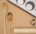 A Background of Baking Equipment with Customizable Space