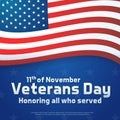 Background banner for Veterans Day, USA celebration. Vector desiBackground banner for Veterans Day, USA celebration. Vector design Royalty Free Stock Photo