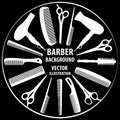 Background for barber and hairdresser.