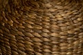 Background of basket surface. Pattern background. Wicker straw Basket. Handcraft weave texture natural wicker, texture basket Royalty Free Stock Photo