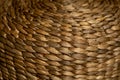 Background of basket surface. Pattern background. Wicker straw Basket. Handcraft weave texture natural wicker, texture Royalty Free Stock Photo