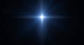 Background of the beautiful Bright star in dark sky.  Christmas star of the Nativity of Bethlehem, Nativity of Jesus Christ Royalty Free Stock Photo