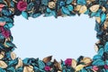Background of beautiful and colorful Ocean Scent potpourri Royalty Free Stock Photo