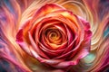 Background of a beautiful distorted rose Royalty Free Stock Photo