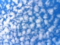 Background of beautiful sky with clouds cirrocumulus,blur