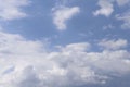 Background of beautiful sky. Image of clouds in a blue sky.