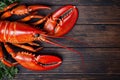 background beer crayfish boiled claw crawfish food red seafood cooked lobster. Generative AI. Royalty Free Stock Photo