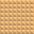 Background of beige squares with shades and edges, in the form of a graphic geometric volumetric mosaic.n