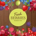 Background with berries Royalty Free Stock Photo