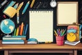 Background black board - back to school concept