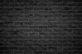 Background of black brick wall Royalty Free Stock Photo