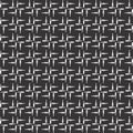 Black and white seamless repeated geometric art pattern background Royalty Free Stock Photo