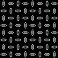 Black and white seamless repeated geometric art pattern background Royalty Free Stock Photo