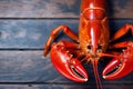 grill red boiled background lobster seafood claw cooked crawfish food crayfish. Generative AI.