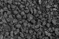 Background from black soil. Textured surface. Soil consists of a Royalty Free Stock Photo