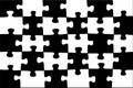 Background black-white chess puzzle. Royalty Free Stock Photo