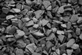 Background of black and white gravel rock. Royalty Free Stock Photo