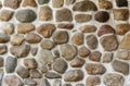 Background block multicolored cobblestone texture abstract. Wall.
