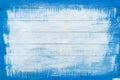 Background with blue boards painted over with white paint using a brush Royalty Free Stock Photo