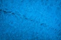 Background of blue cold winter ice. Texture of frozen surface. Frost pattern Royalty Free Stock Photo