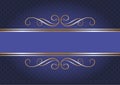 Luxury Background with royal golden Borders and Ribbon Royalty Free Stock Photo