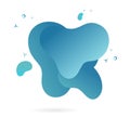 Background blue geometric fluid shape gradient geometric .vector on white background .