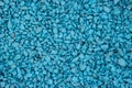 Background of blue gravel stone for decoration Royalty Free Stock Photo
