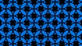 The background is blue and green.Design. Geometric shapes oscillate in the bright background and make various patterns.