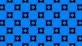 The background is blue and green.Design. Geometric shapes oscillate in the bright background and make various patterns.