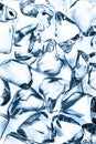 Background of blue ice cubes Royalty Free Stock Photo