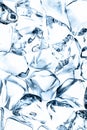 Background of blue ice cubes Royalty Free Stock Photo