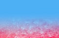 Background of blue and pink foam bubbles Royalty Free Stock Photo